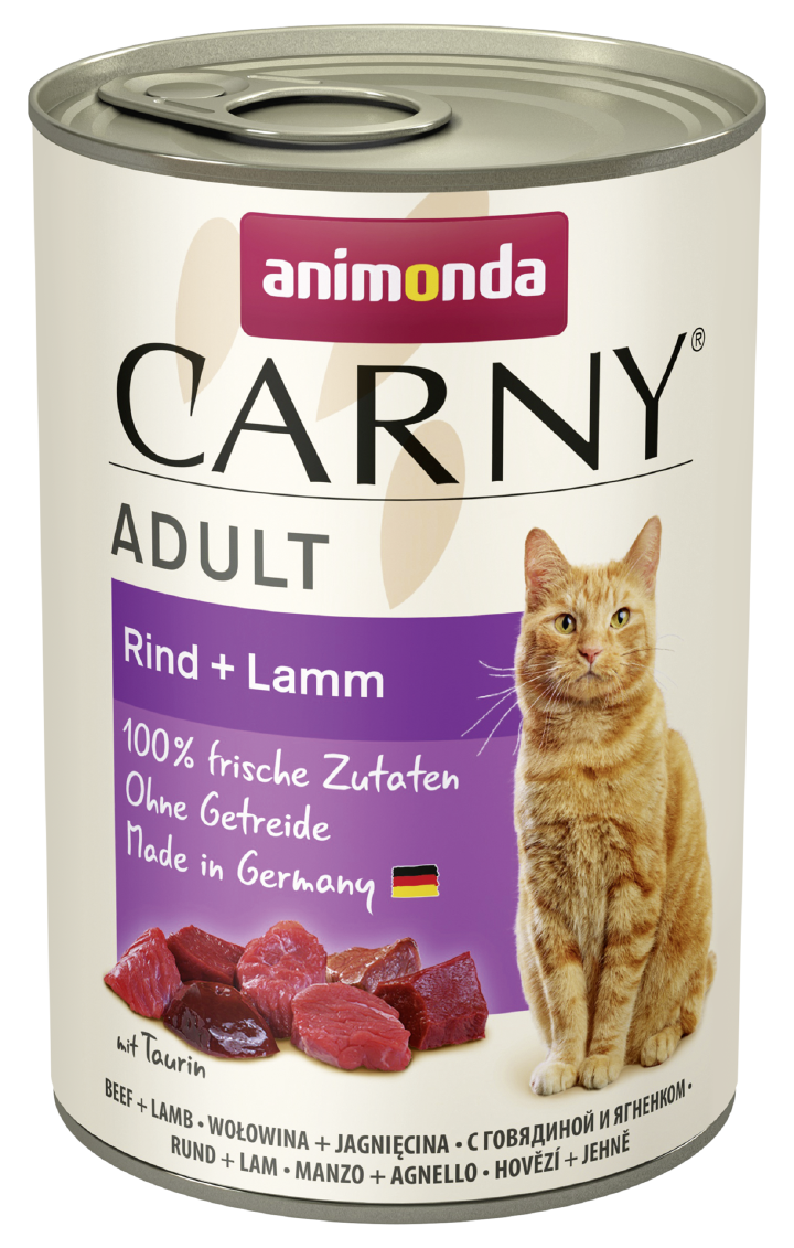 animonda Katzen-Nassfutter Carny Adult Rind + Lamm